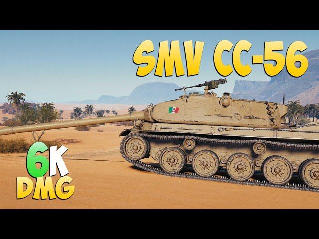 SMV CC-56 - 5 Frags 6K Damage - Bad team! - World Of Tanks