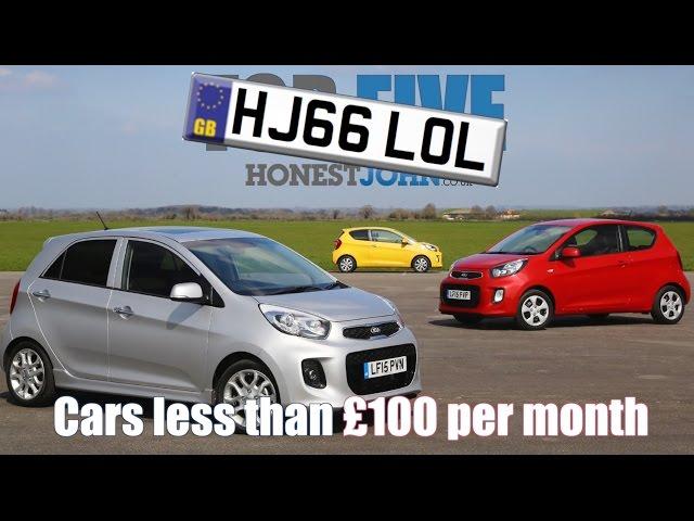 Top 5: New cars for less than £100 per month