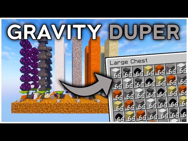 The BEST Gravity Duper in Minecraft Bedrock 1.21 (Tutorial)