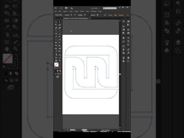 Easy! Make a Simple NN Letter Logo | Adobe Illustrator Tutorials