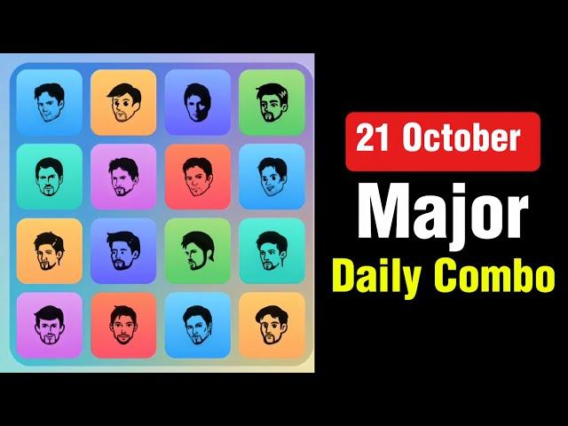 Major Puzzel Durov Combo 21 October | 21 October Major Puzzle Game Solved