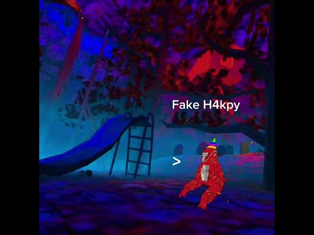 Destroying a fake H4kpy   #h4kpy #gorilla-tag
