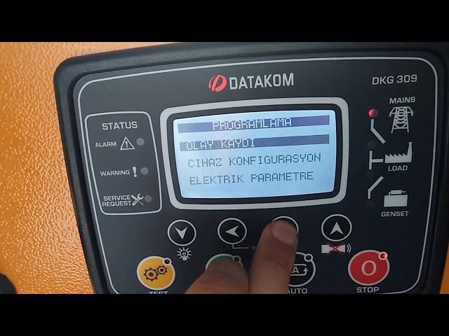 Datakom DKG 309  Language Setting