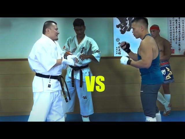 Amateur MMA Fighter & Bodybuilder vs Kyokushin Karate Master