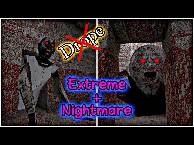 Granny v1.8 - Sewer Escape in Extreme + Nightmare & No Killing Granny, without using Drop button