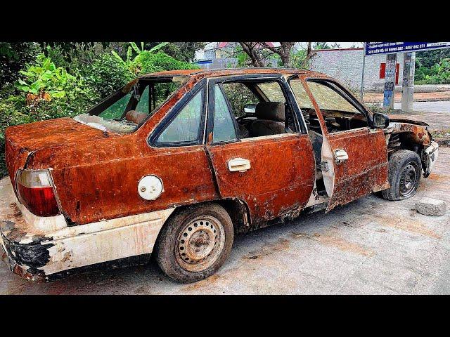 Restoration abandoned car 53 year | Restore & Repair A 53 year old rusty DAEWOO car to World Class