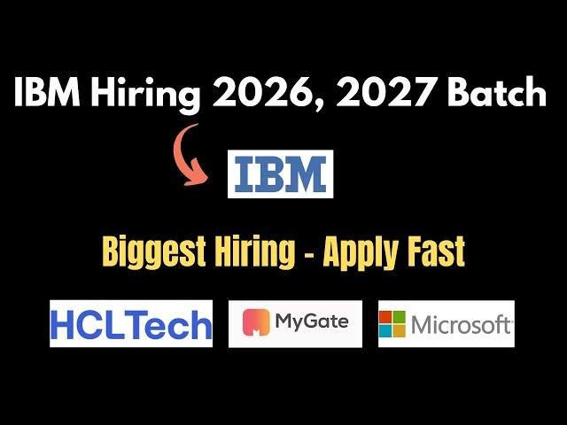 IBM Off-Campus Hiring | 2025 batch hiring off campus | 2023 batch off campus drive | hire me plz