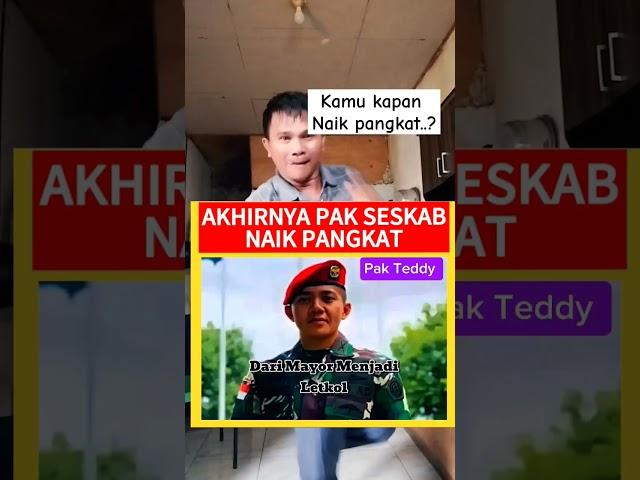 #shortsartis Akhirnya Pak Teddy Naik Pangkat