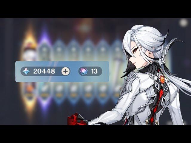 Pulling for C0R1 Arlecchino after 3 months of saving | Genshin Impact