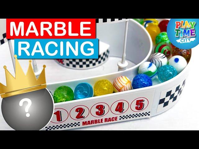 Marble Racing! Who is the king of the marbles? - Marble Genius Marble Run Racing Set