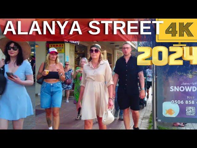 Alanya Street Walking Tour 2024 / alanya antalya turkey holiday turkey travel 4k