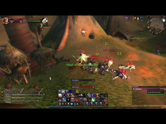 Classic WoW Protection Paladin AOE leveling