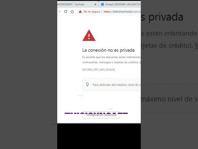 solución la conexión no es privada | #shorts