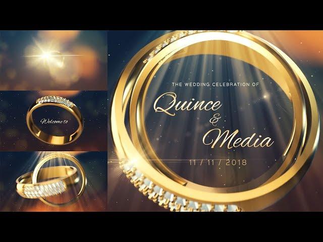 Two Rings Wedding Intro Video - Free After Effects Template By Quince Creative