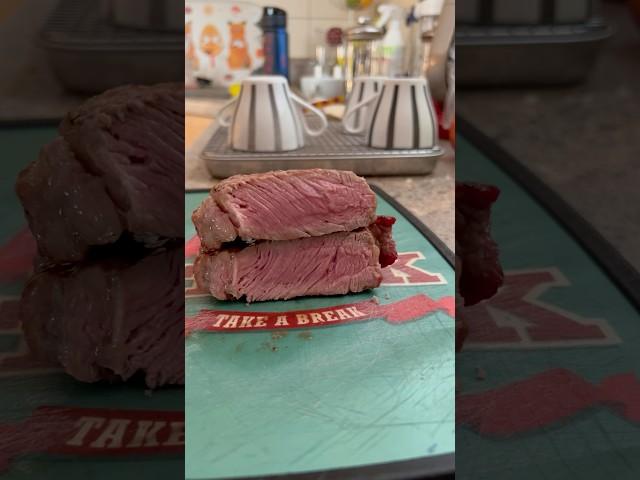 Great medium beef ribeye steak from grill #shorts #food #lmmeat