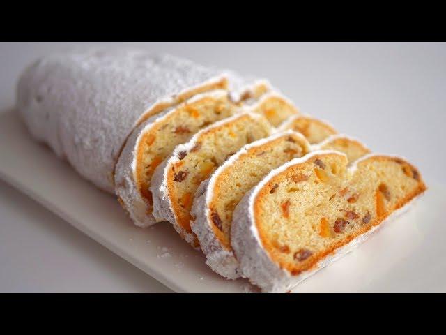 Творожный штоллен/Quarkstollen Быстрый рецепт Без дрожжей