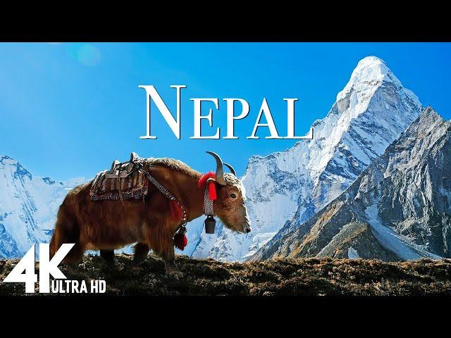 FLYING OVER NEPAL (4K UHD)- Relaxing Music Along With Beautiful Nature Videos - 4K Video Ultra HD