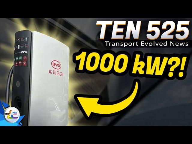 TEN Transport Evolved News Episode 525 - 1,000 kW Fast Charging For CARS?!?