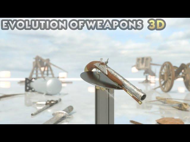 Evolutions Of Human Weapons 40,000 BC - 2021 | 3D COMPERISON