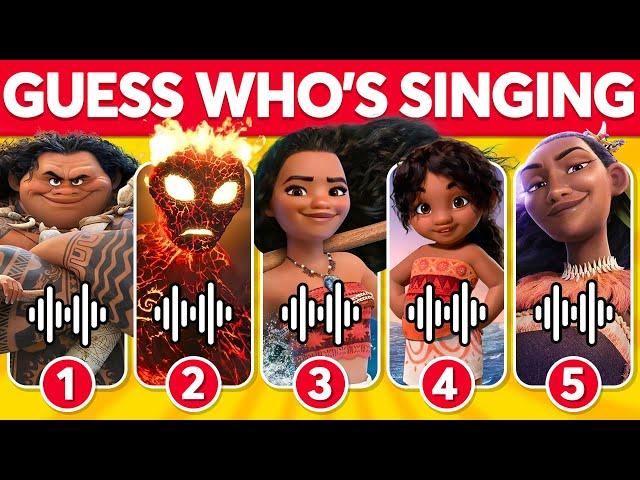 Guess The Moana 2 We're Back Characters by their Voice ️ Moana 2 We're Back Movie Quiz