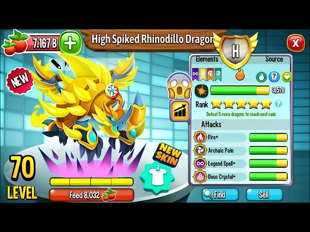 Dragon City: High Spiked Rhinodillo Dragon, NEW SKIN | EXCLUSIVE DRAGON 2024! 