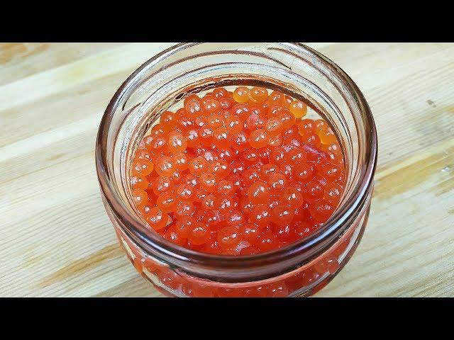 How to pickle salmon caviar in 5 minutes - THE BEST WAY