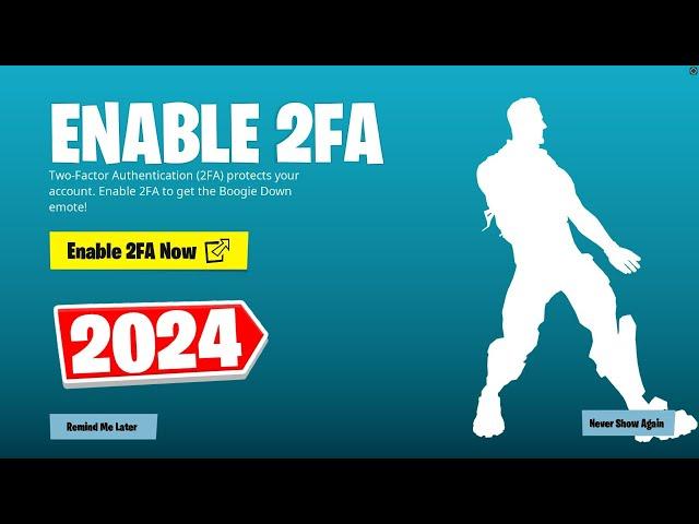 HOW TO ENABLE 2FA IN FORTNITE 2024! (EASY METHOD)