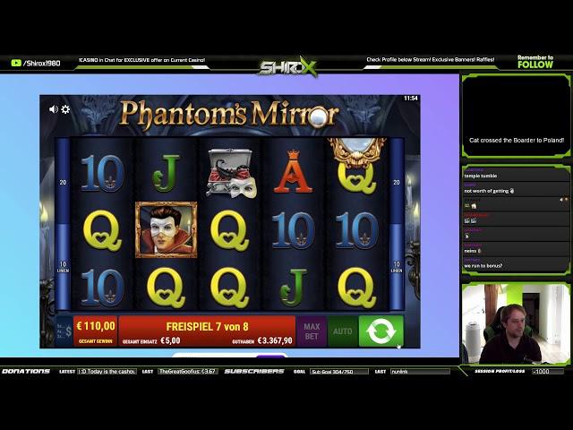 Phantoms Mirror WILDLINE MEGA BIG WIN Gamomat