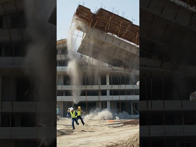 Bomb  blast  in building  construction  | #shorts
