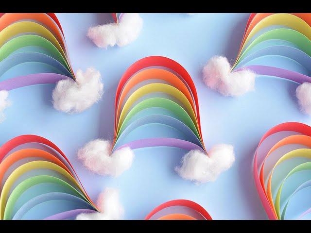 How to Make Paper Strip Rainbows From Construction Paper