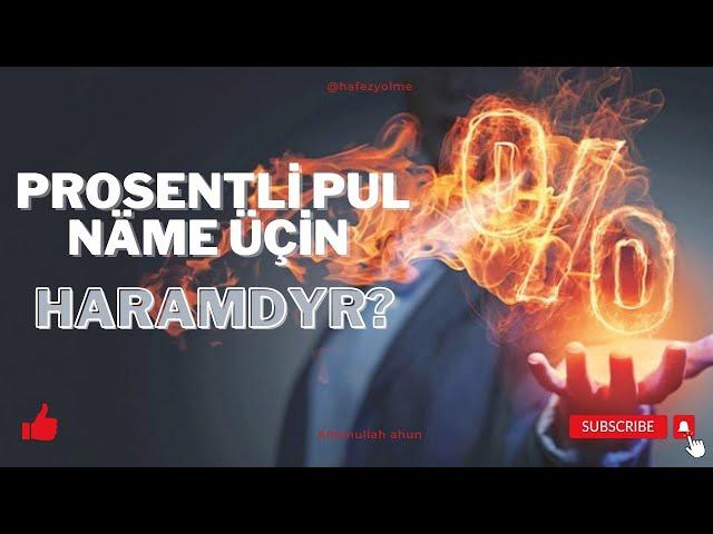 Näme üçin prosentli pul haramdyr? Türkmençe wagyz / Hafez Amanullah ahun Ýolma