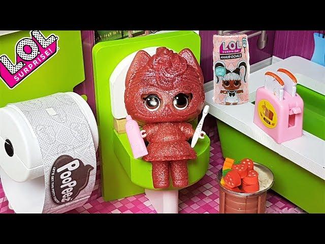 DOLL LOL SURPRISE CARTOONS! MORNING DOLLS SHIMON QUEEN LOL #lolsurprise #hairgoals