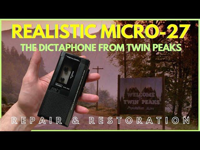 REPAIR & RESTORATION Microcassette Recorder REALISTIC Micro-27 from Twin Peaks Series