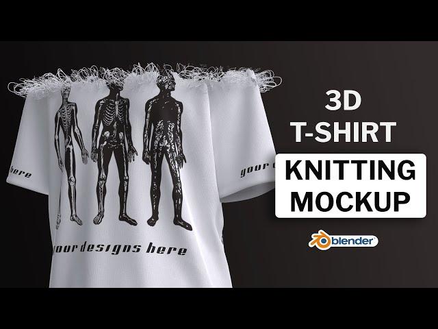 3D T-Shirt Knitting Mockup Tutorial