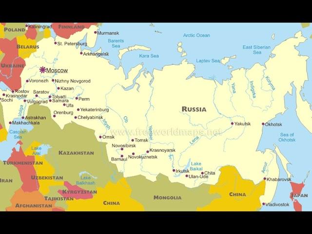 карта россии [ karta rossii ] [ map of russia ]