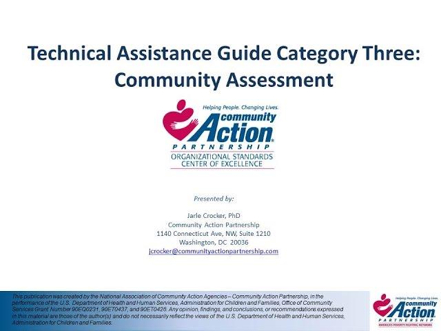 Category 3   Community Assessment