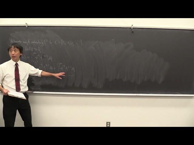 Math 135 Fall 2024 112524 Gamma Function (ct'd).  Hadamard Factorization for 1/Gamma