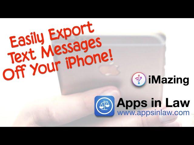 iMazing – The Amazingly Easy Way To Export Text Messages Off Your iPhone (+ Backup & File Transfer!)