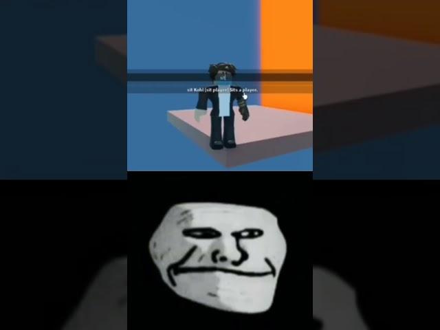 Roblox 8000 IQ Moment!  (Troll Face Meme) #shorts #roblox #trollface