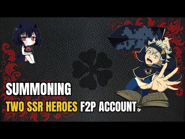 Black Clover M | Summoning : Two SSR Heroes (F2P Account)