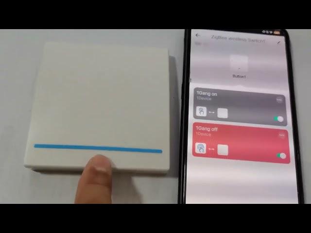 Tuya Zigbee scene switch is used in conjunction with the WiFi switch