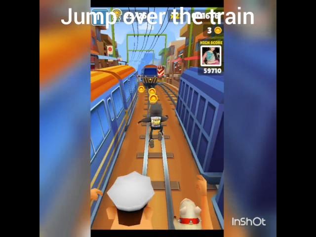 How to jump over the train in Subway Surfers