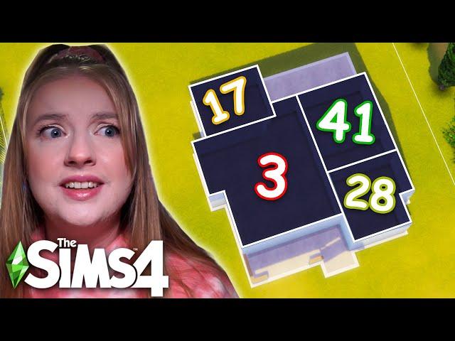 the sims 4 but every room is a different number of items