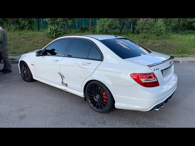 Доигрались! Разбили C63 AMG. Шашки и ДТП на МКАДЕ.