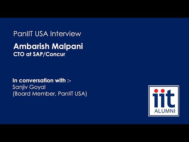 PanIIT USA interview with Ambarish Malpani