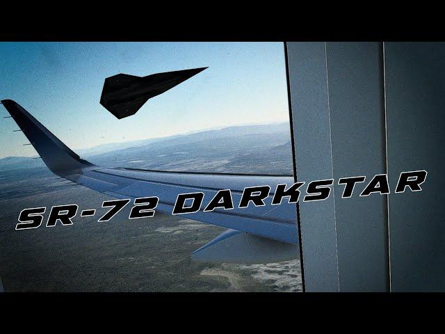 A classified SR-72 Darkstar was spotted flying next to an airliner near NAS Fallon (Nevada) today.