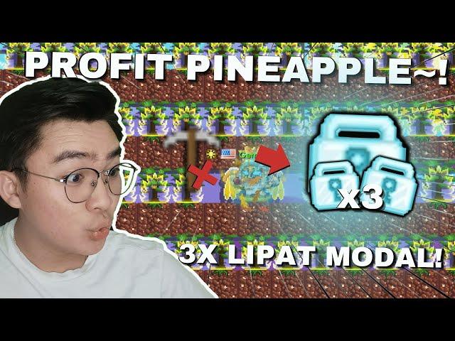 CEPAT!! PROFIT 3x Lipat Pineapple Party Pakai Ini!! | Growtopia Gacha Profit 2024