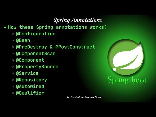 Spring Annotations for Experienced Developers #springboot #java