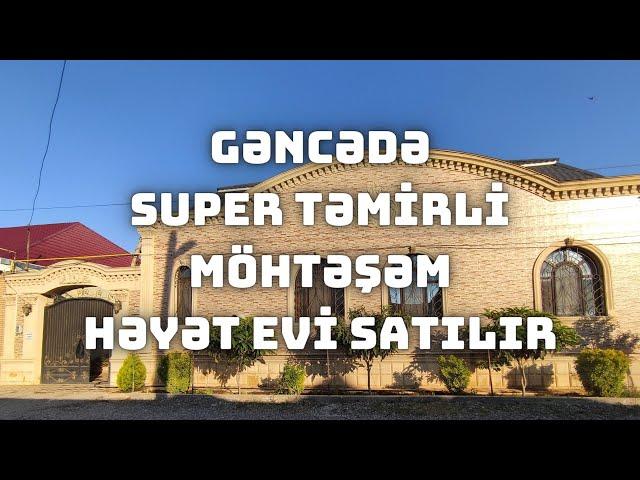 GENCEDE SUPER TEMIRLI HEYET EVI SATILIR 205.000 AZN | RAZILAŞMA VAR | Gencede satilan evler