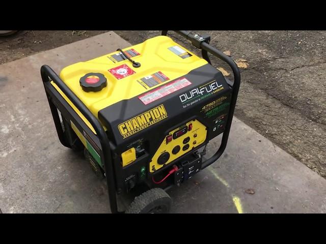 How to operate a Champion Dual Fuel Generator